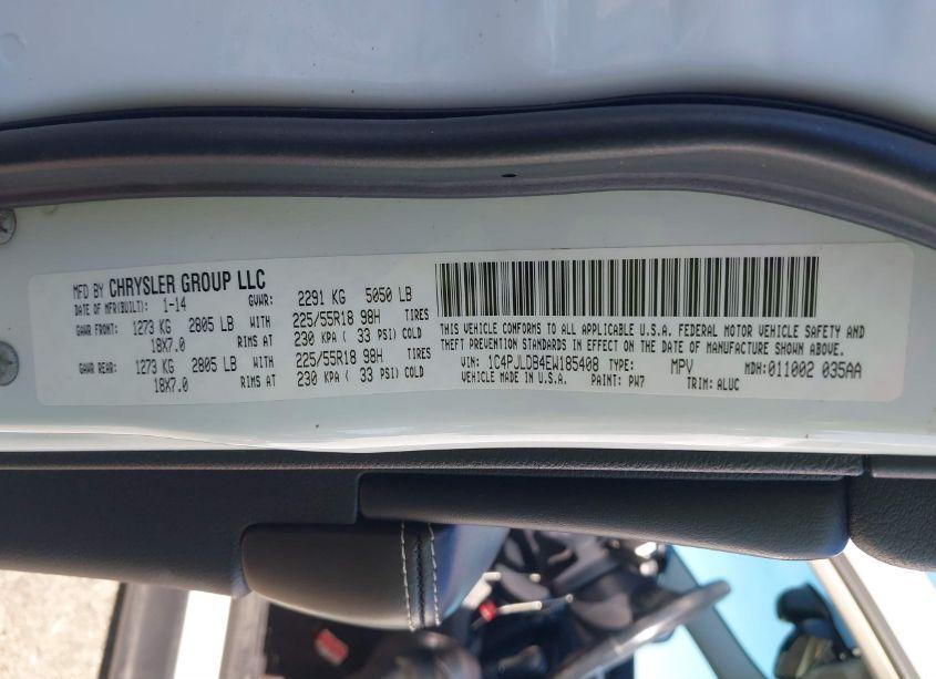 Photo 9 of 2014 Jeep Cherokee LIMITED (VIN 1C4PJLDB4EW185408)