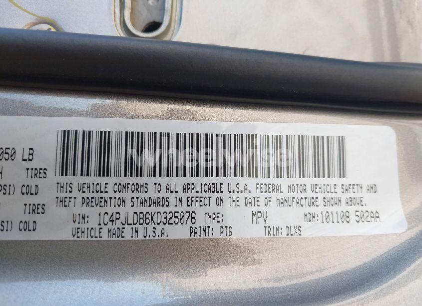 Photo 9 of 2019 Jeep Cherokee LIMITED FWD (VIN 1C4PJLDB6KD325076)