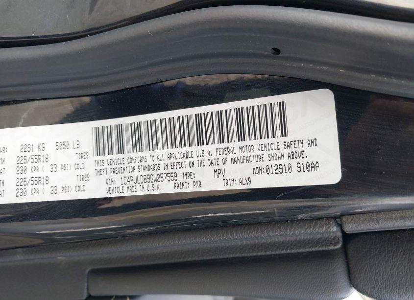 Photo 9 of 2016 Jeep Cherokee LIMITED (VIN 1C4PJLDB9GW257559)