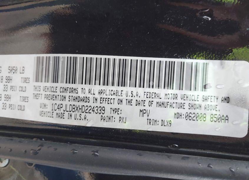 Photo 9 of 2017 Jeep Cherokee LIMITED FWD (VIN 1C4PJLDBXHD224339)