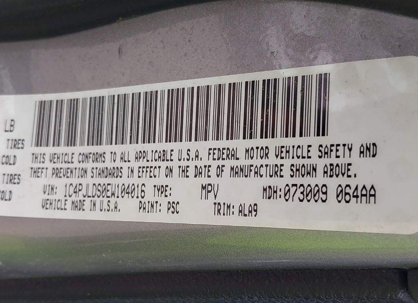 Photo 9 of 2014 Jeep Cherokee LIMITED (VIN 1C4PJLDS0EW104016)