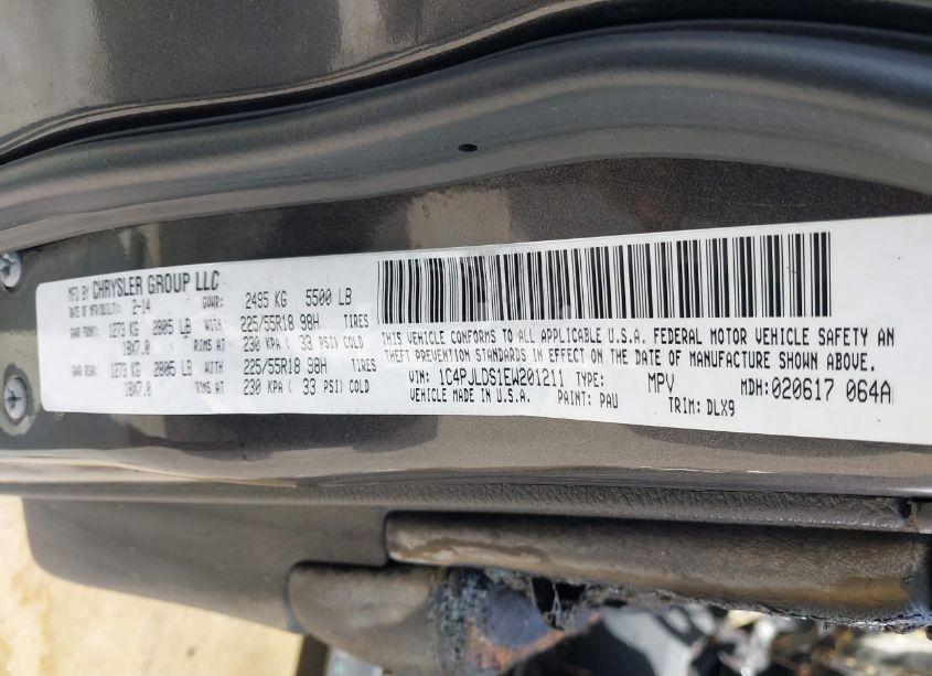 Photo 9 of 2014 Jeep Cherokee LIMITED (VIN 1C4PJLDS1EW201211)