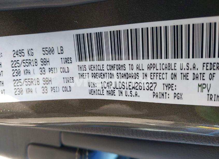 Photo 9 of 2014 Jeep Cherokee LIMITED (VIN 1C4PJLDS1EW261327)