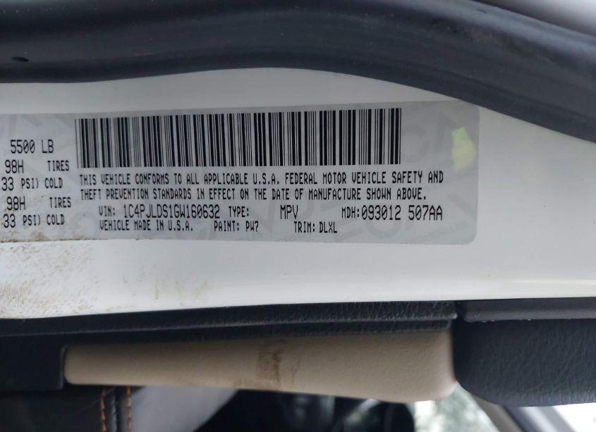 Photo 9 of 2016 Jeep Cherokee LIMITED (VIN 1C4PJLDS1GW160632)