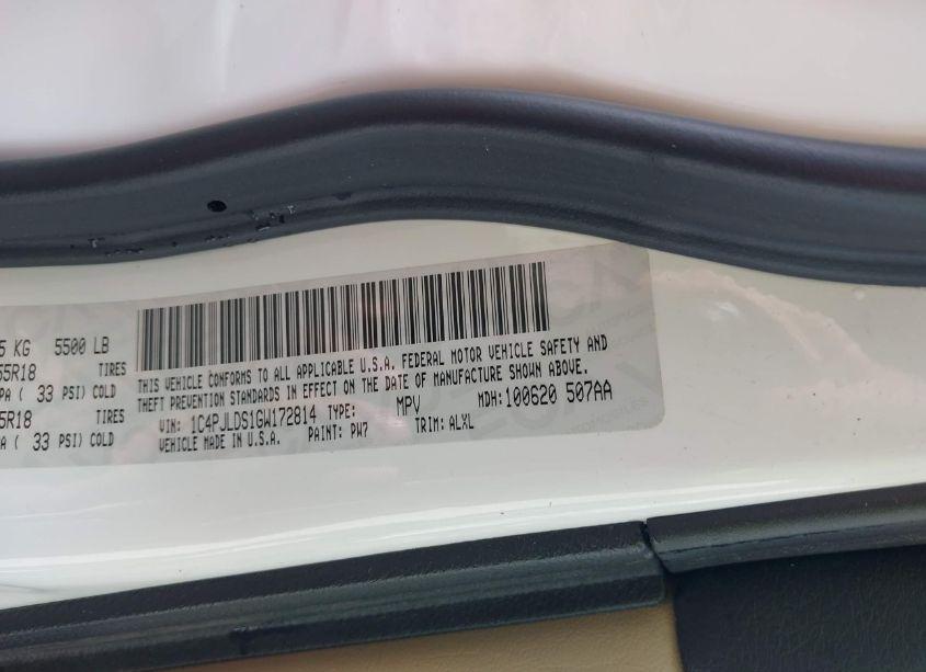 Photo 9 of 2016 Jeep Cherokee LIMITED (VIN 1C4PJLDS1GW172814)