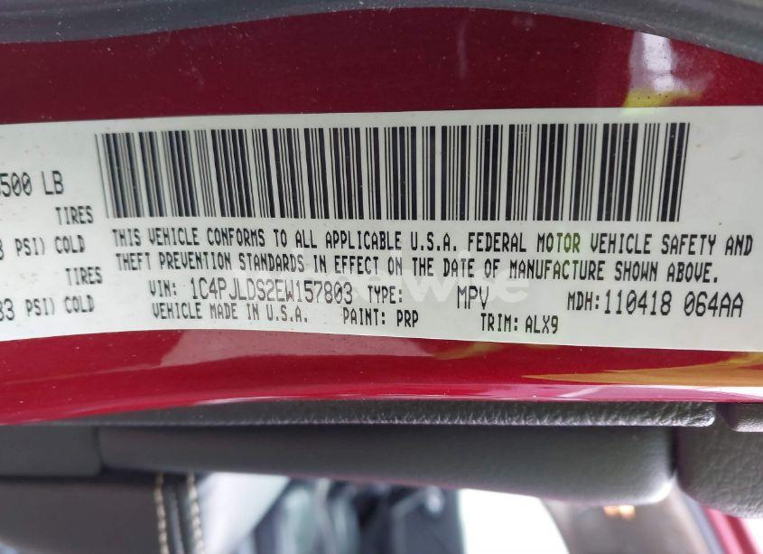 Photo 9 of 2014 Jeep Cherokee LIMITED (VIN 1C4PJLDS2EW157803)