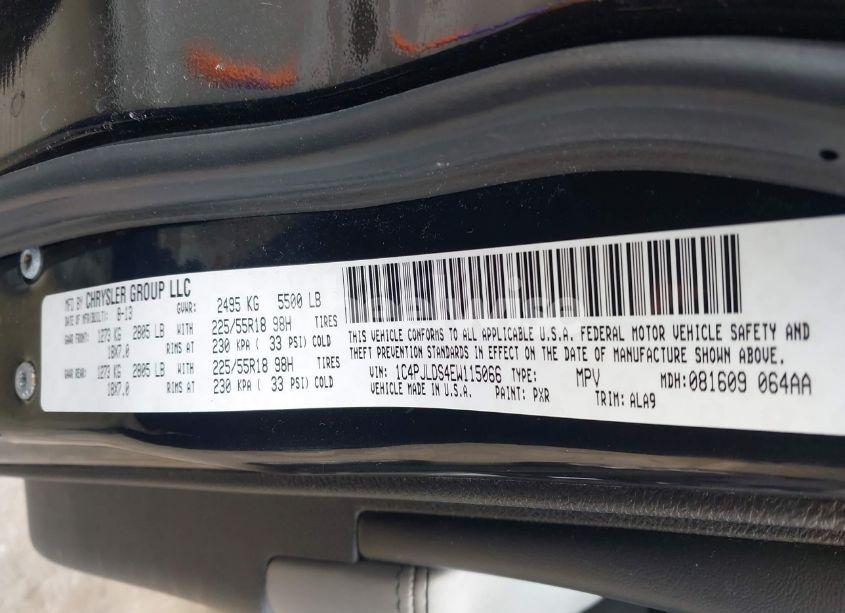 Photo 9 of 2014 Jeep Cherokee LIMITED (VIN 1C4PJLDS4EW115066)