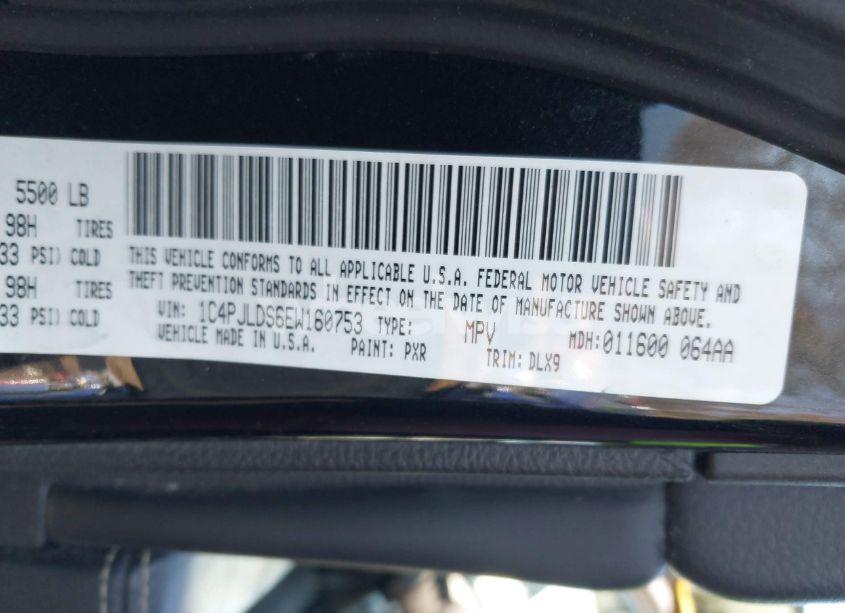 Photo 9 of 2014 Jeep Cherokee LIMITED (VIN 1C4PJLDS6EW160753)