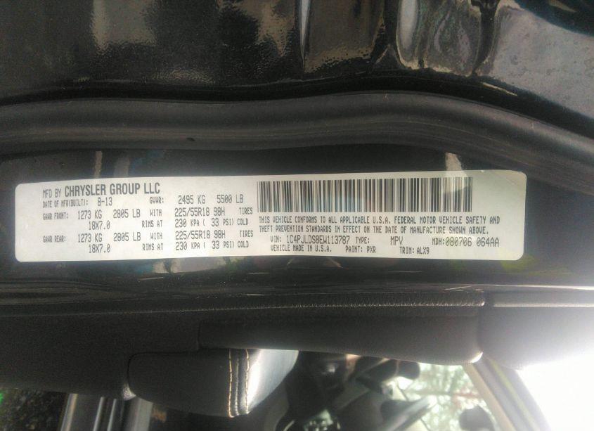 Photo 9 of 2014 Jeep Cherokee LIMITED (VIN 1C4PJLDS8EW113787)