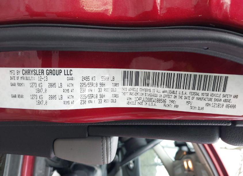 Photo 9 of 2014 Jeep Cherokee LIMITED (VIN 1C4PJLDS8EW188506)