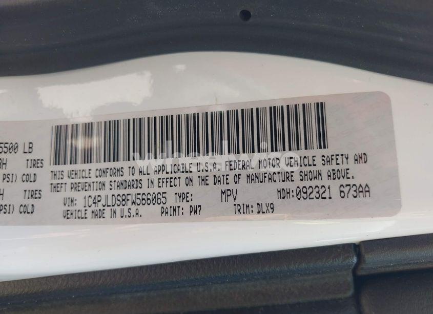 Photo 9 of 2015 Jeep Cherokee LIMITED (VIN 1C4PJLDS8FW566065)