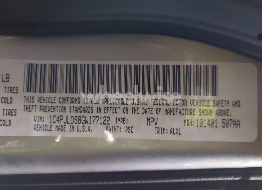 Photo 9 of 2016 Jeep Cherokee LIMITED (VIN 1C4PJLDS8GW177122)