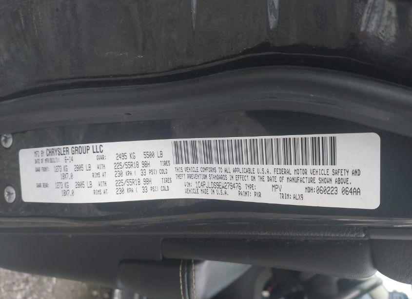 Photo 9 of 2014 Jeep Cherokee LIMITED (VIN 1C4PJLDS9EW279476)