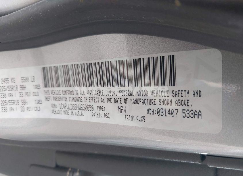 Photo 9 of 2017 Jeep Cherokee LIMITED FWD (VIN 1C4PJLDS9HW650690)