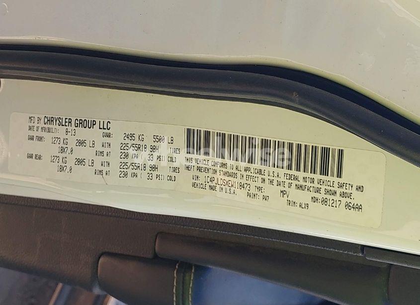 Photo 9 of 2014 Jeep Cherokee LIMITED (VIN 1C4PJLDSXEW118473)