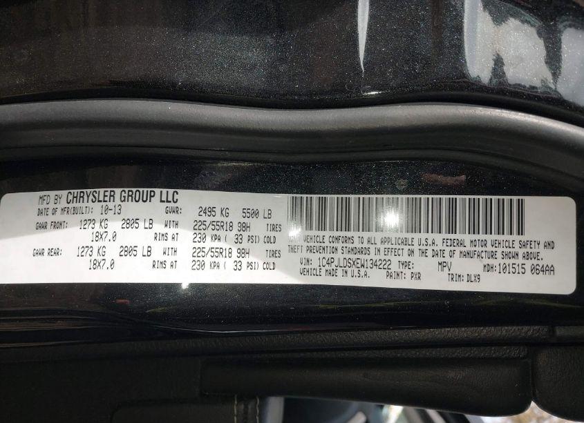 Photo 9 of 2014 Jeep Cherokee LIMITED (VIN 1C4PJLDSXEW134222)