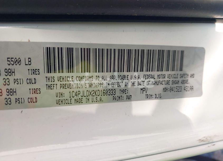 Photo 9 of 2019 Jeep Cherokee LIMITED FWD (VIN 1C4PJLDX2KD160333)