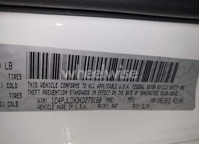 Photo 9 of 2019 Jeep Cherokee LIMITED FWD (VIN 1C4PJLDX3KD273160)