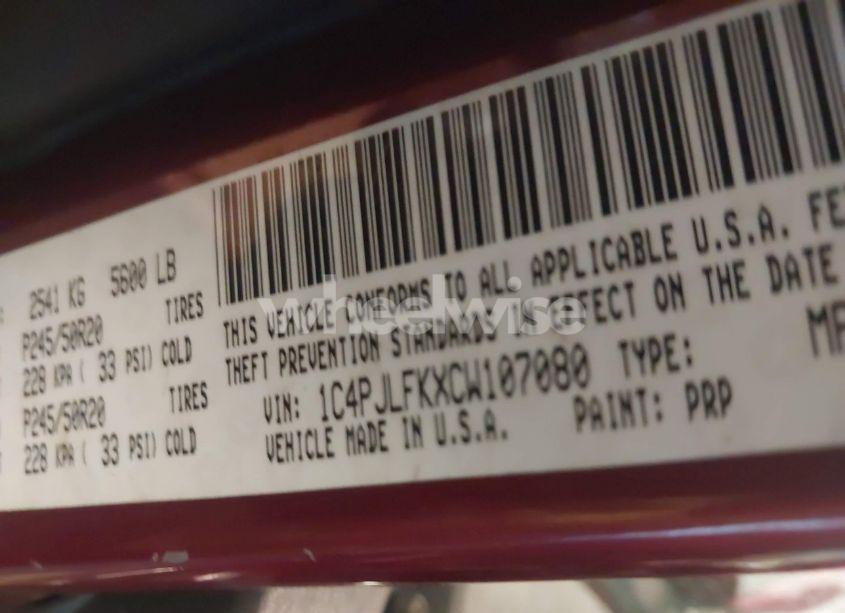 Photo 9 of 2012 Jeep Liberty LIMITED JET EDITION (VIN 1C4PJLFKXCW107080)