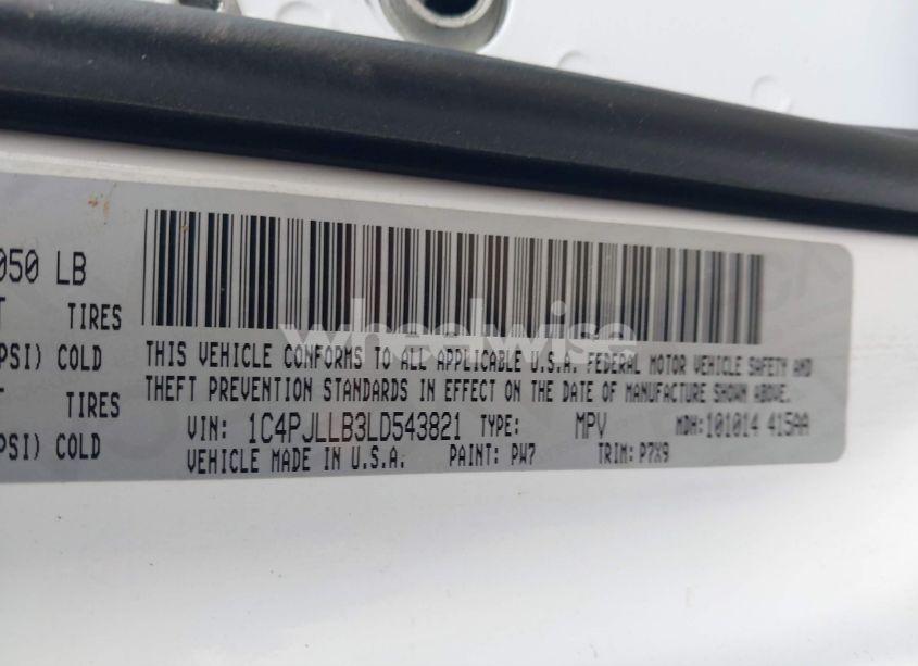 Photo 9 of 2020 Jeep Cherokee LATITUDE PLUS FWD (VIN 1C4PJLLB3LD543821)