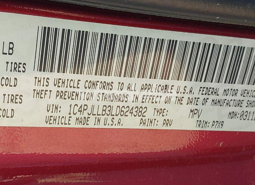 Photo 9 of 2020 Jeep Cherokee LATITUDE PLUS FWD (VIN 1C4PJLLB3LD624382)