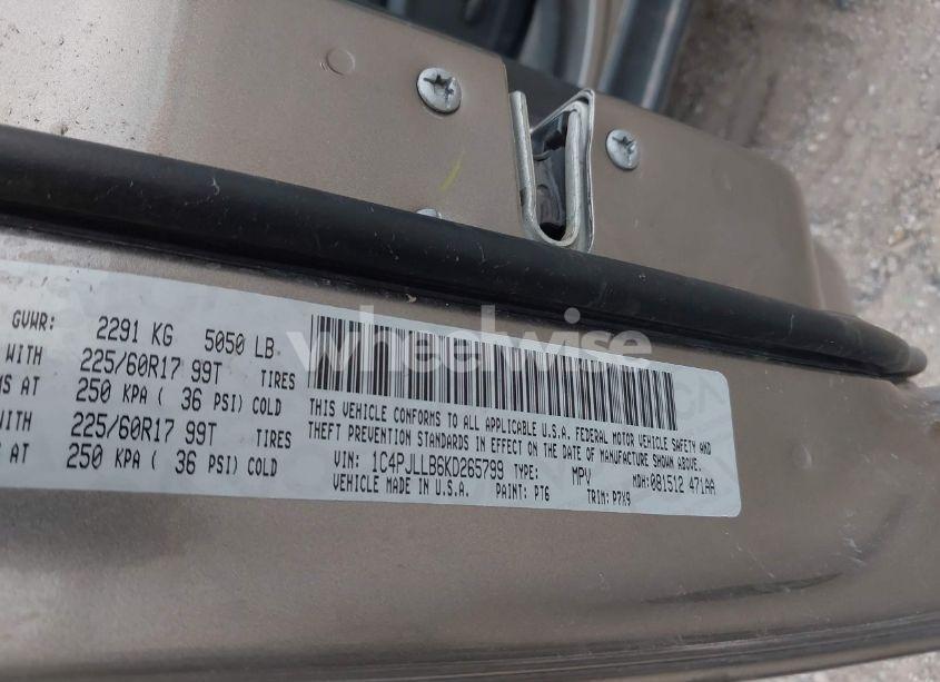 Photo 9 of 2019 Jeep Cherokee LATITUDE PLUS FWD (VIN 1C4PJLLB6KD265799)