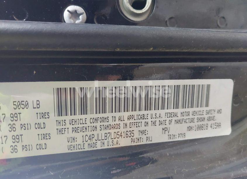 Photo 9 of 2020 Jeep Cherokee LATITUDE PLUS FWD (VIN 1C4PJLLB7LD541635)