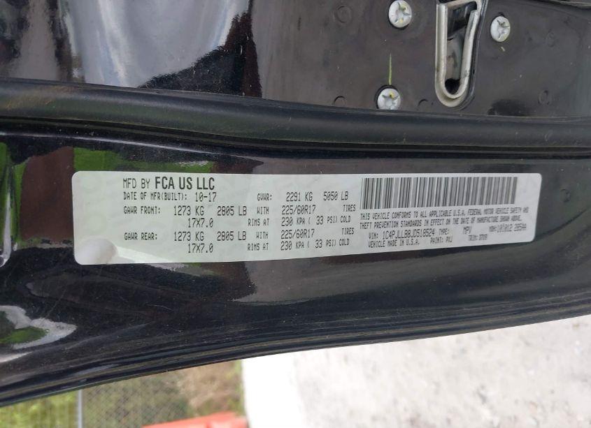 Photo 9 of 2018 Jeep Cherokee LATITUDE PLUS FWD (VIN 1C4PJLLB8JD518524)