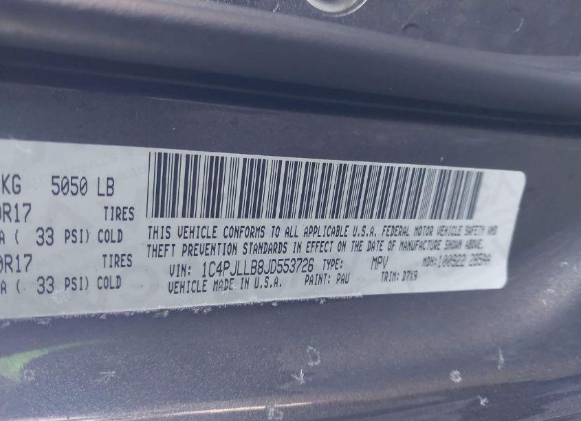 Photo 9 of 2018 Jeep Cherokee LATITUDE PLUS FWD (VIN 1C4PJLLB8JD553726)