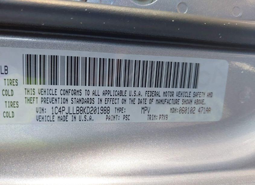 Photo 9 of 2019 Jeep Cherokee LATITUDE PLUS FWD (VIN 1C4PJLLB8KD201988)