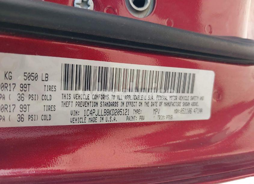 Photo 9 of 2019 Jeep Cherokee LATITUDE PLUS FWD (VIN 1C4PJLLB8KD205121)