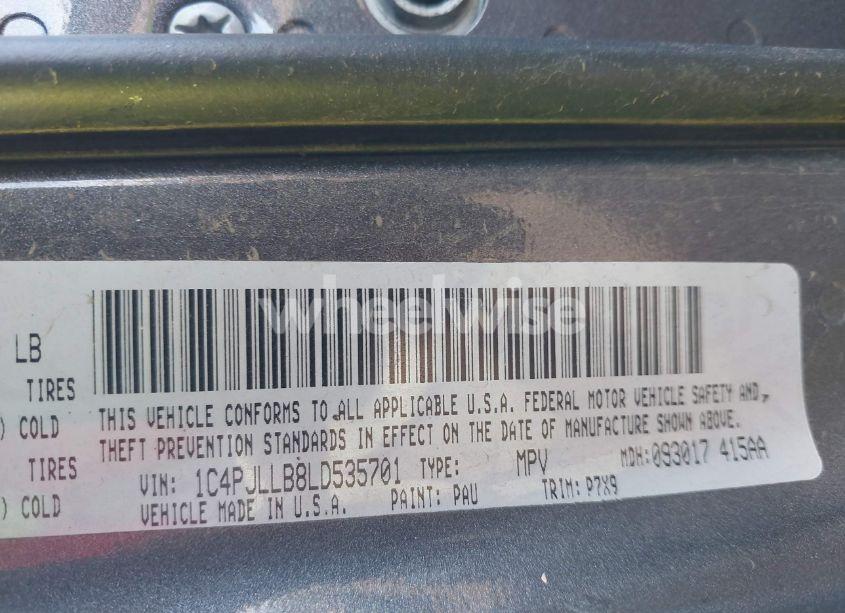 Photo 9 of 2020 Jeep Cherokee LATITUDE PLUS FWD (VIN 1C4PJLLB8LD535701)