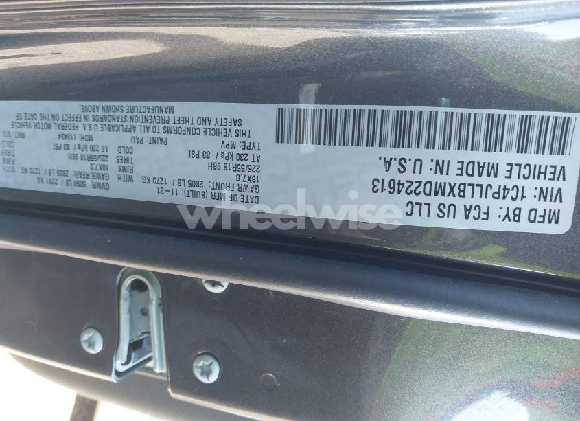 Photo 9 of 2021 Jeep Cherokee ALTITUDE FWD (VIN 1C4PJLLBXMD224613)