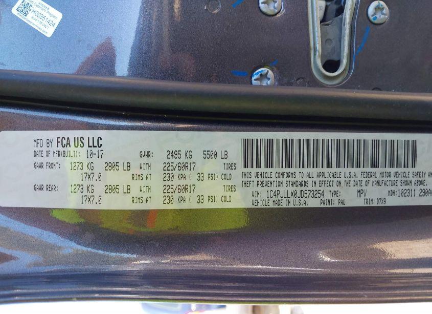 Photo 9 of 2018 Jeep Cherokee LATITUDE PLUS FWD (VIN 1C4PJLLX0JD573254)