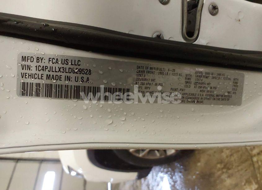 Photo 9 of 2020 Jeep Cherokee LATITUDE LUX FWD (VIN 1C4PJLLX3LD629528)