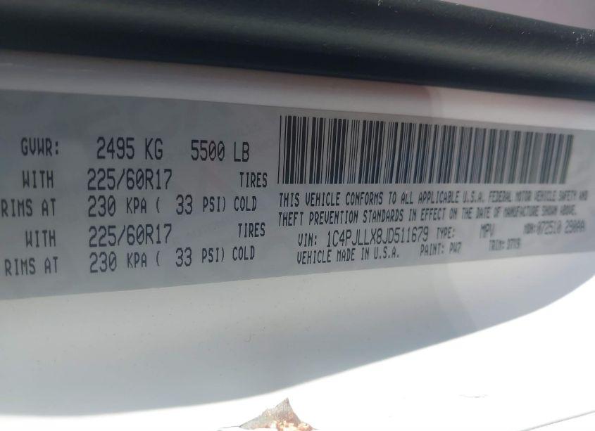 Photo 9 of 2018 Jeep Cherokee LATITUDE PLUS FWD (VIN 1C4PJLLX8JD511679)