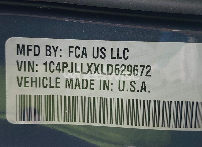 Photo 9 of 2020 Jeep Cherokee LATITUDE LUX FWD (VIN 1C4PJLLXXLD629672)