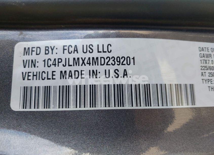 Photo 9 of 2021 Jeep Cherokee LATITUDE LUX FWD (VIN 1C4PJLMX4MD239201)