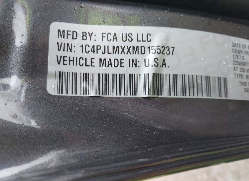 Photo 9 of 2021 Jeep Cherokee LATITUDE LUX FWD (VIN 1C4PJLMXXMD155237)