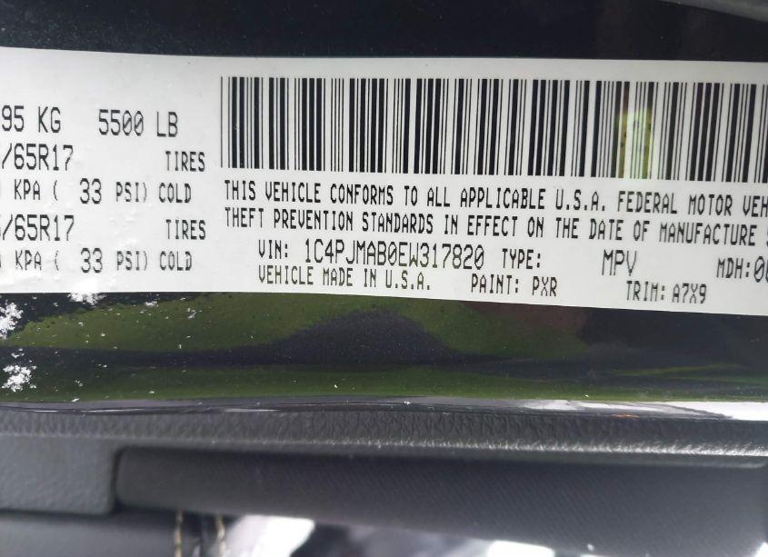 Photo 9 of 2014 Jeep Cherokee SPORT (VIN 1C4PJMAB0EW317820)