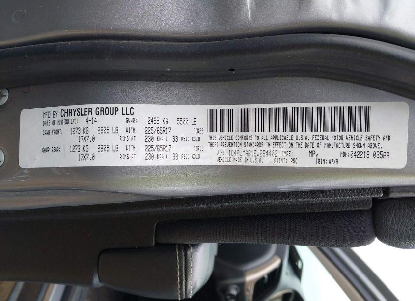 Photo 9 of 2014 Jeep Cherokee SPORT (VIN 1C4PJMAB1EW264402)