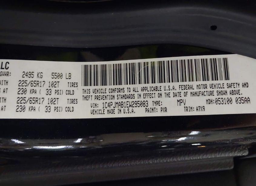 Photo 9 of 2014 Jeep Cherokee SPORT (VIN 1C4PJMAB1EW295083)