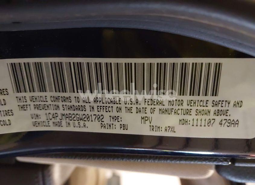 Photo 9 of 2016 Jeep Cherokee SPORT (VIN 1C4PJMAB2GW201702)