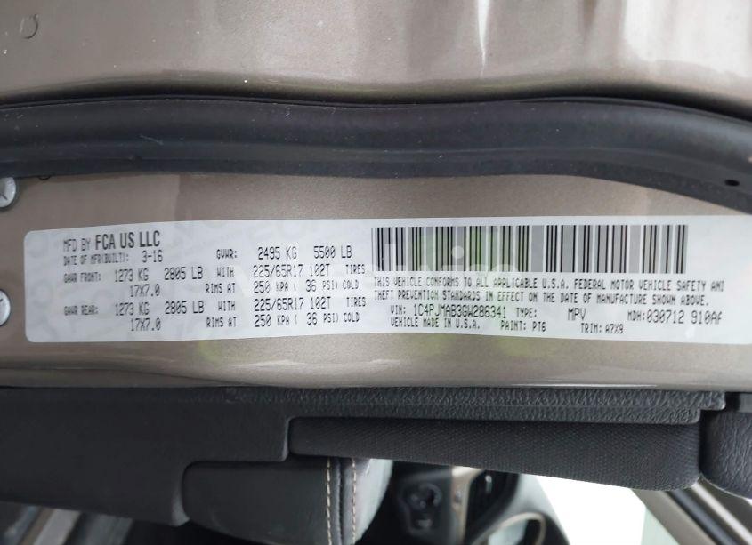 Photo 9 of 2016 Jeep Cherokee SPORT (VIN 1C4PJMAB3GW286341)