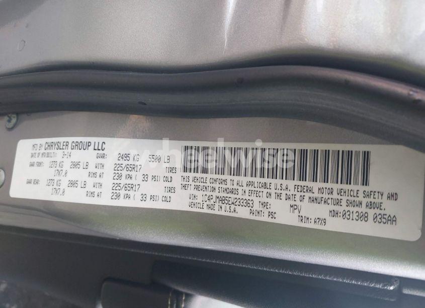 Photo 9 of 2014 Jeep Cherokee SPORT (VIN 1C4PJMAB5EW233363)