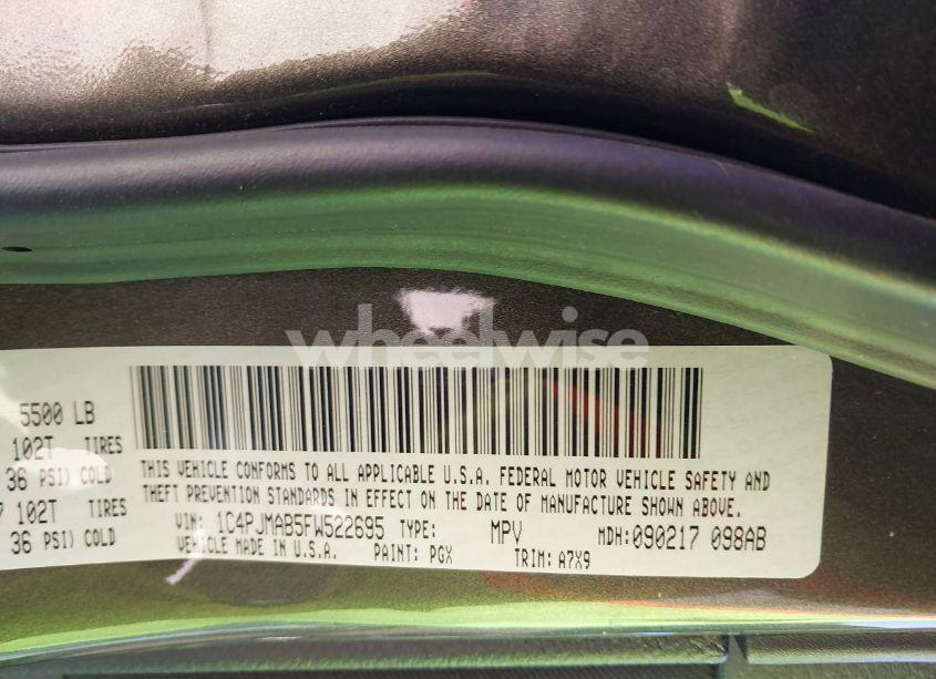 Photo 9 of 2015 Jeep Cherokee SPORT (VIN 1C4PJMAB5FW522695)