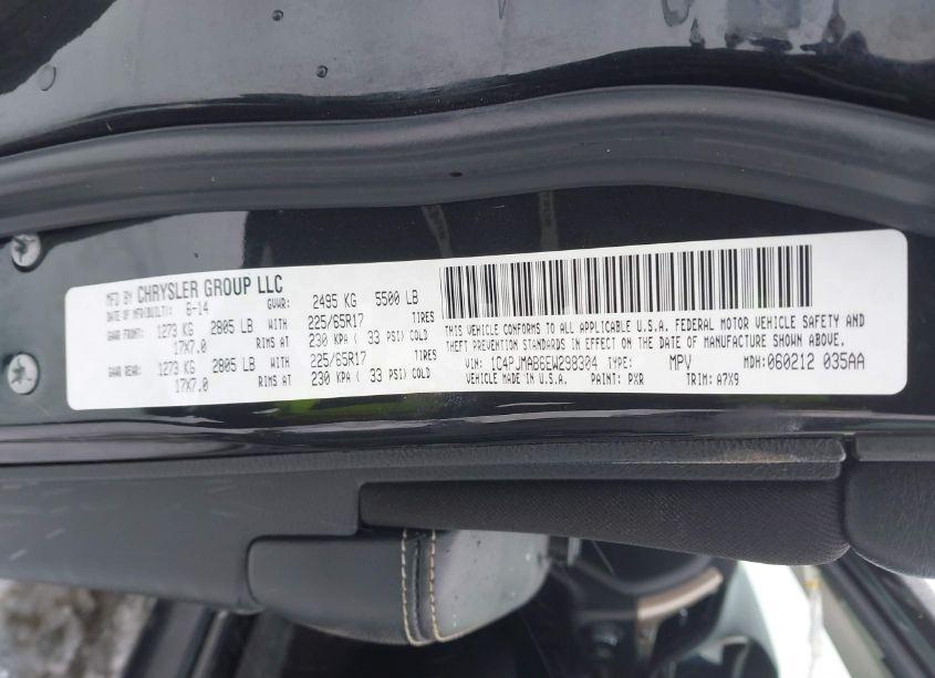 Photo 9 of 2014 Jeep Cherokee SPORT (VIN 1C4PJMAB6EW298304)