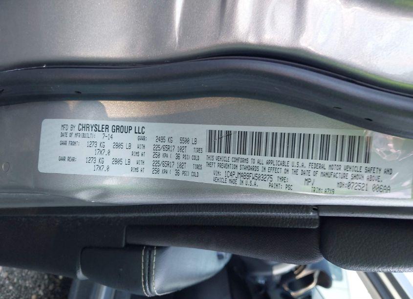 Photo 9 of 2015 Jeep Cherokee SPORT (VIN 1C4PJMAB9FW503275)