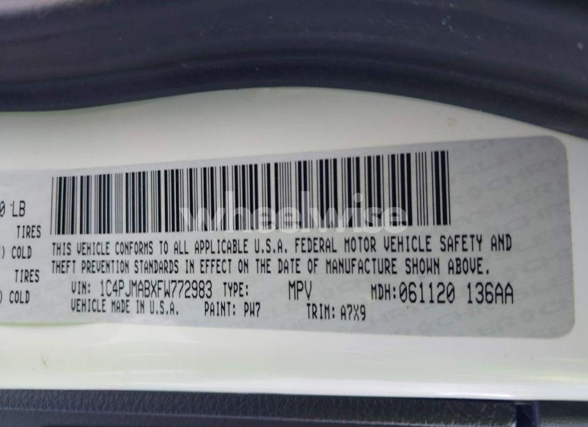 Photo 9 of 2015 Jeep Cherokee SPORT (VIN 1C4PJMABXFW772983)