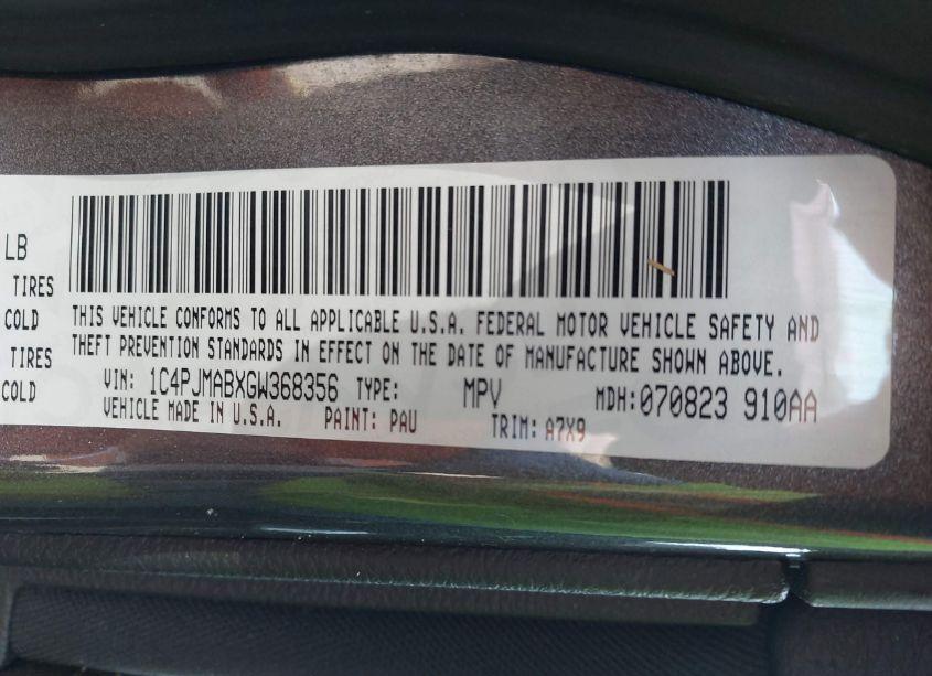 Photo 9 of 2016 Jeep Cherokee ALTITUDE (VIN 1C4PJMABXGW368356)